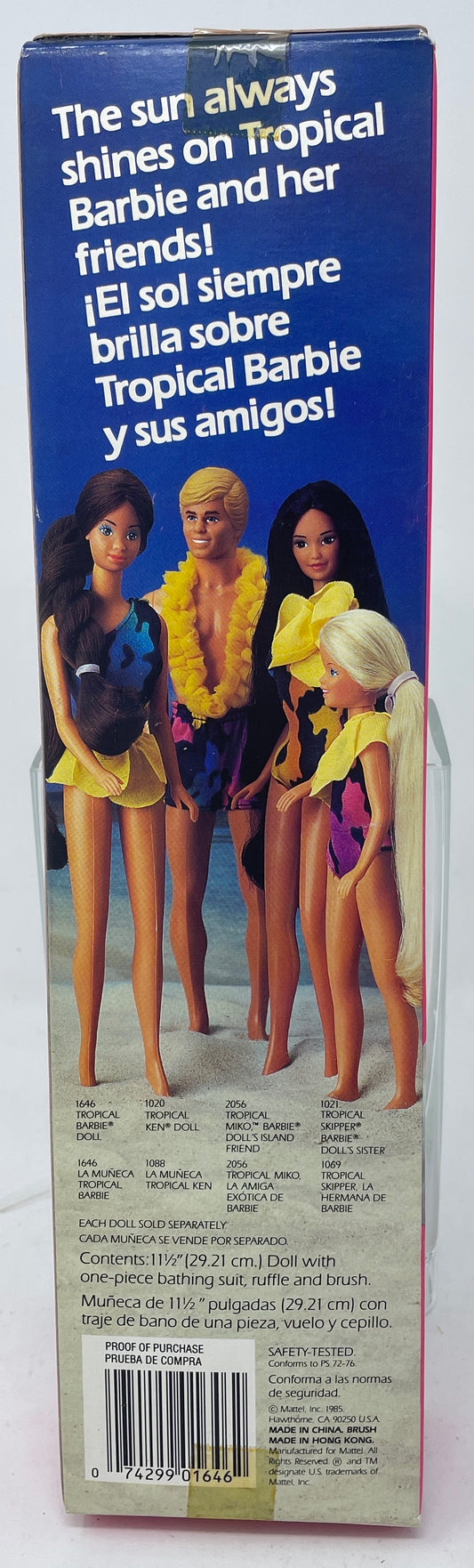 TROPICAL BARBIE - HISPANIC - #1646 - MATTEL 1985