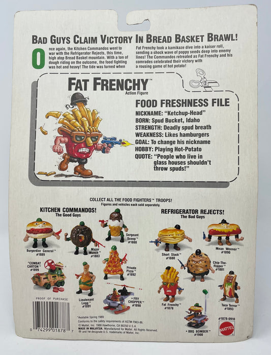 FAT FRENCHY - FOOD FIGHTERS - #1878 - MATTEL 1988