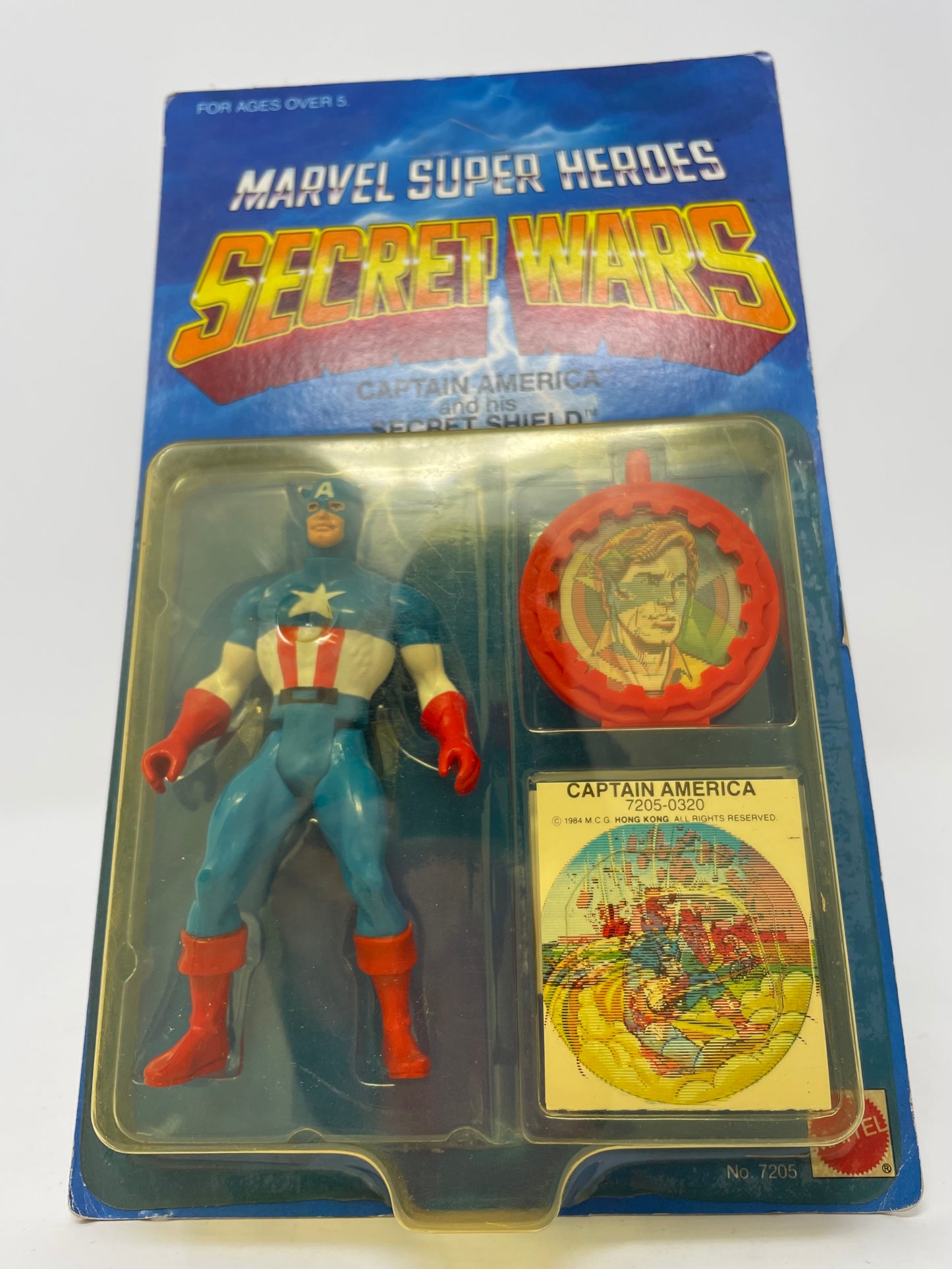 CAPTAIN AMERICA AND HIS SECRET SHIELD - MARVEL SUPER HEROES - SECRET WARS - #7205 - MATTEL 1984