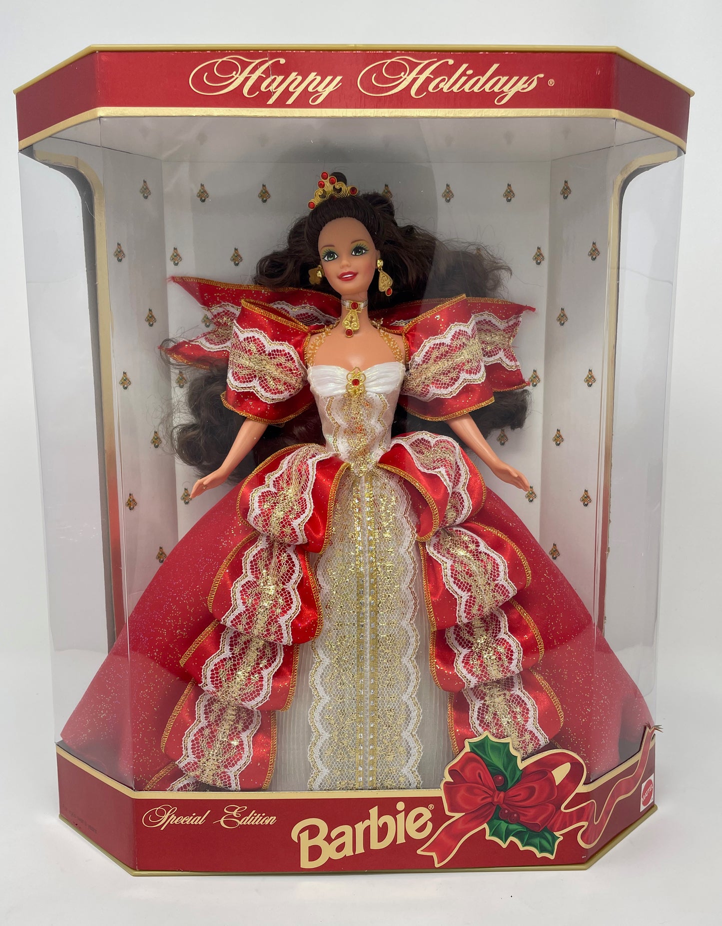 1997 HAPPY HOLIDAYS BARBIE - MATTEL *PLUS MATCHING 1997 HALLMARK HOLIDAY ORNAMENT