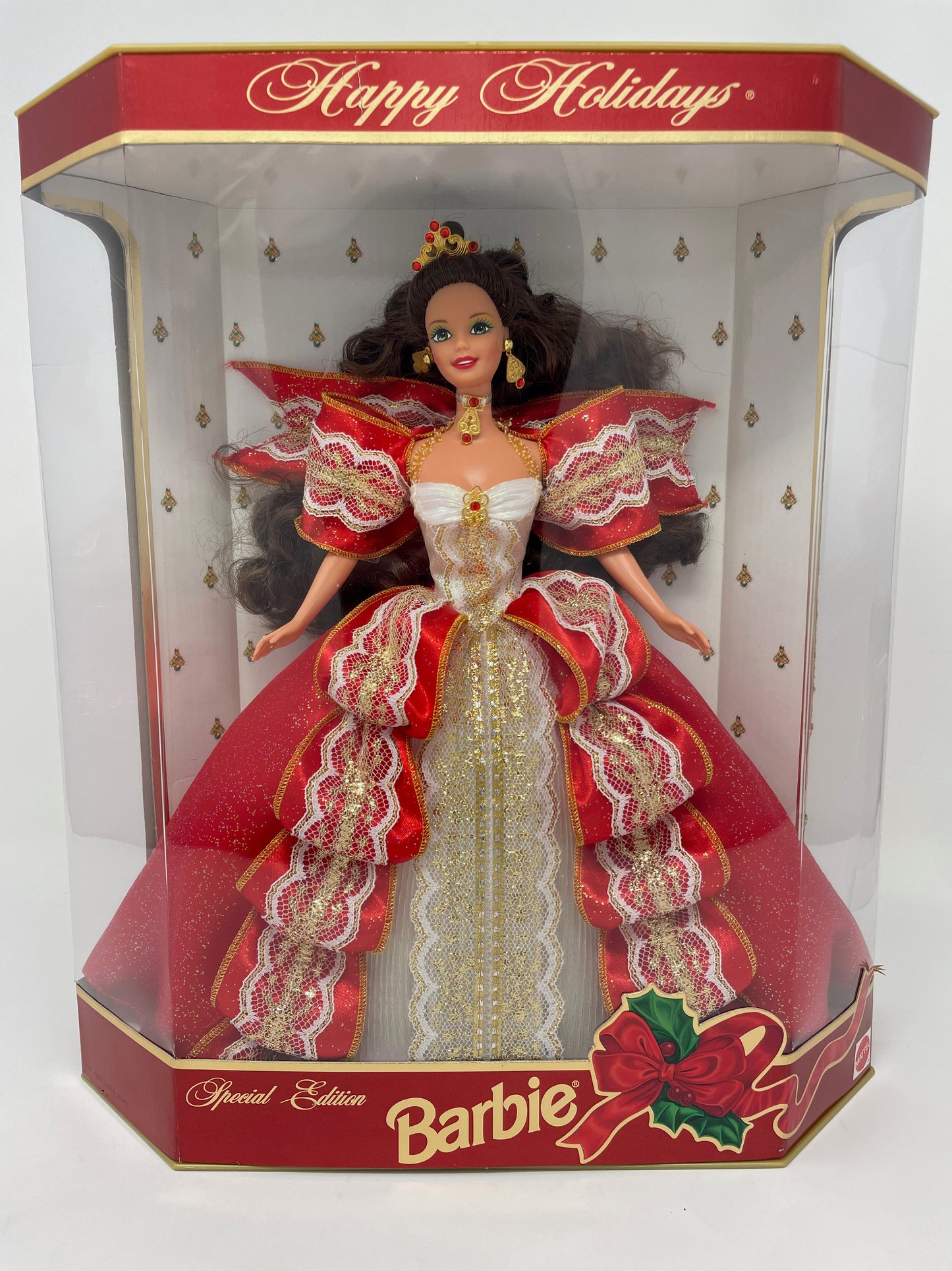 1997 HAPPY HOLIDAYS BARBIE - MATTEL *PLUS MATCHING 1997 HALLMARK HOLIDAY ORNAMENT