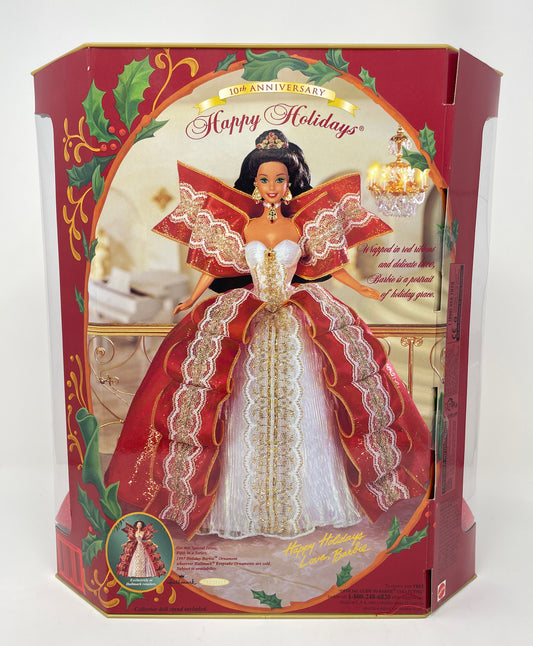 1997 HAPPY HOLIDAYS BARBIE - MATTEL *PLUS MATCHING 1997 HALLMARK HOLIDAY ORNAMENT