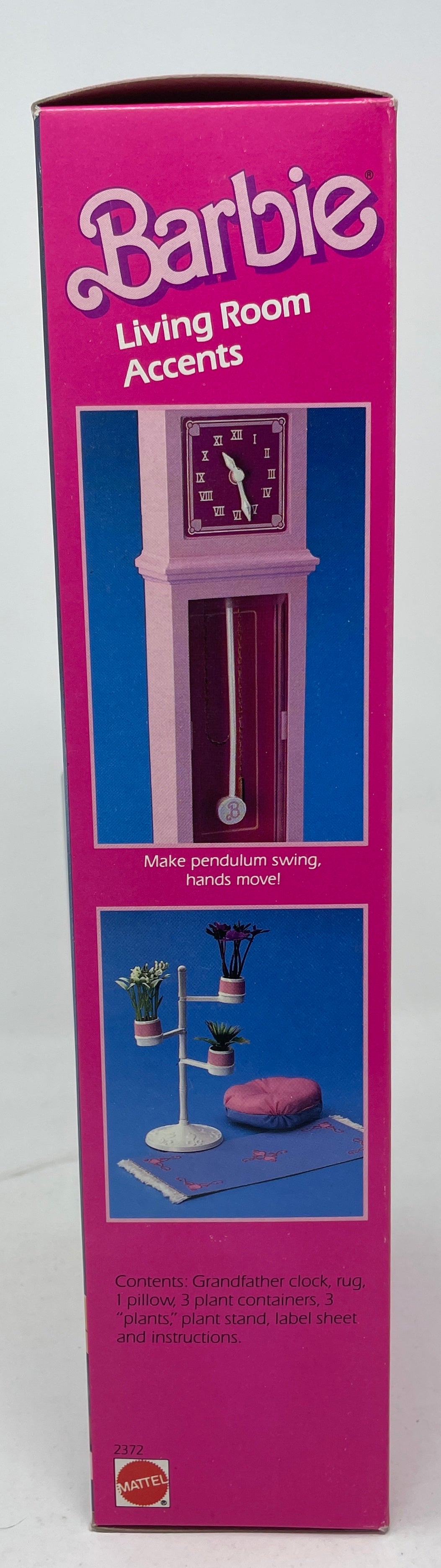 BARBIE LIVING ROOM ACCENTS - FOR BARBIE HOUSES - #2372 - MATTEL 1985