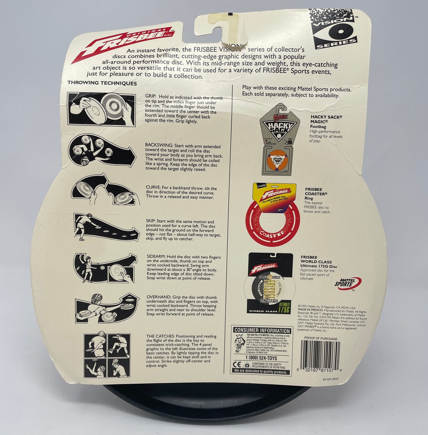 GRATEFUL DEAD FRISBEE - DANCING BEARS - COLLECTOR VISION SERIES - #0010 - WHAM-O - 1995