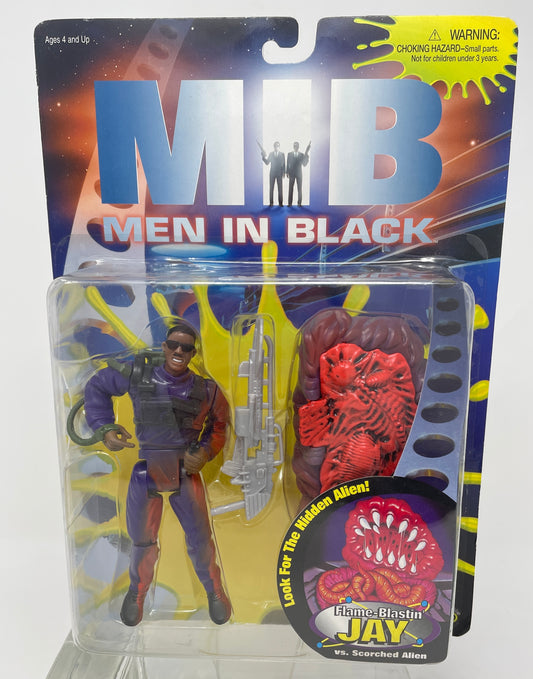 FLAME BLASTIN' JAY VS SCORCHED ALIEN - MEN IN BLACK - #76110 - GALOOB 1997