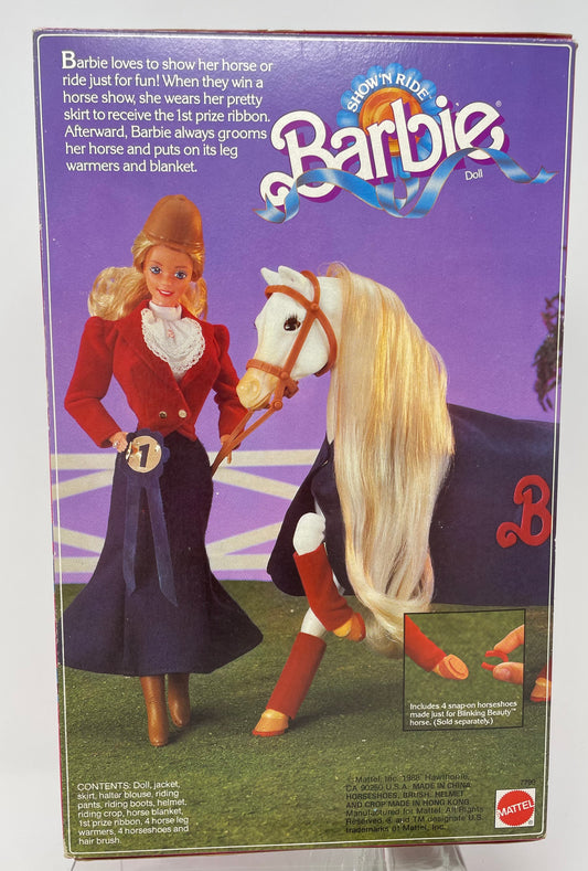 SHOW N' RIDE BARBIE - BLONDE - #7799 - MATTEL 1988