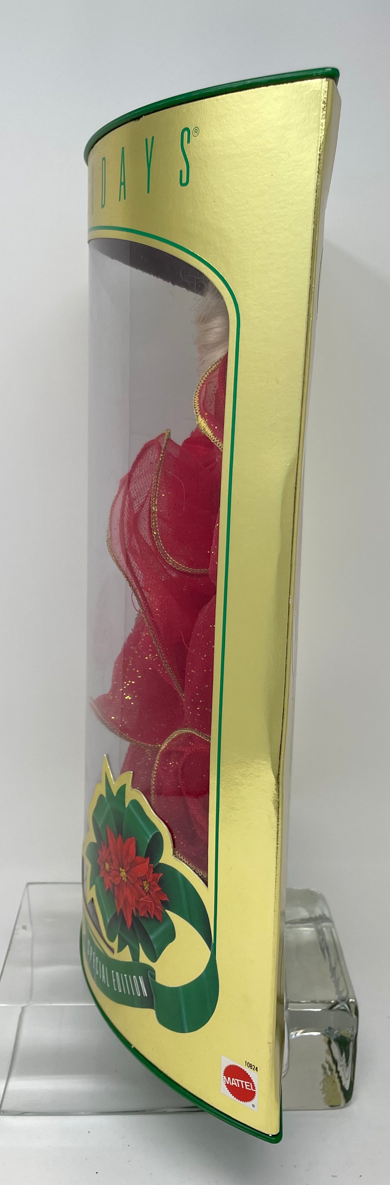 1993 HAPPY HOLIDAYS BARBIE - SPECIAL EDITION - #10824 - MATTEL - *PLUS BONUS 1998 HALLMARK HOLIDAY ORNAMENT