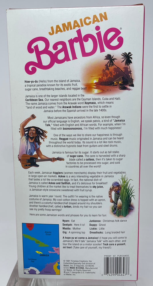 JAMAICAN BARBIE - DOLLS OF THE WORLD COLLECTION - SPECIAL EDITION #4647 MATTEL 1991
