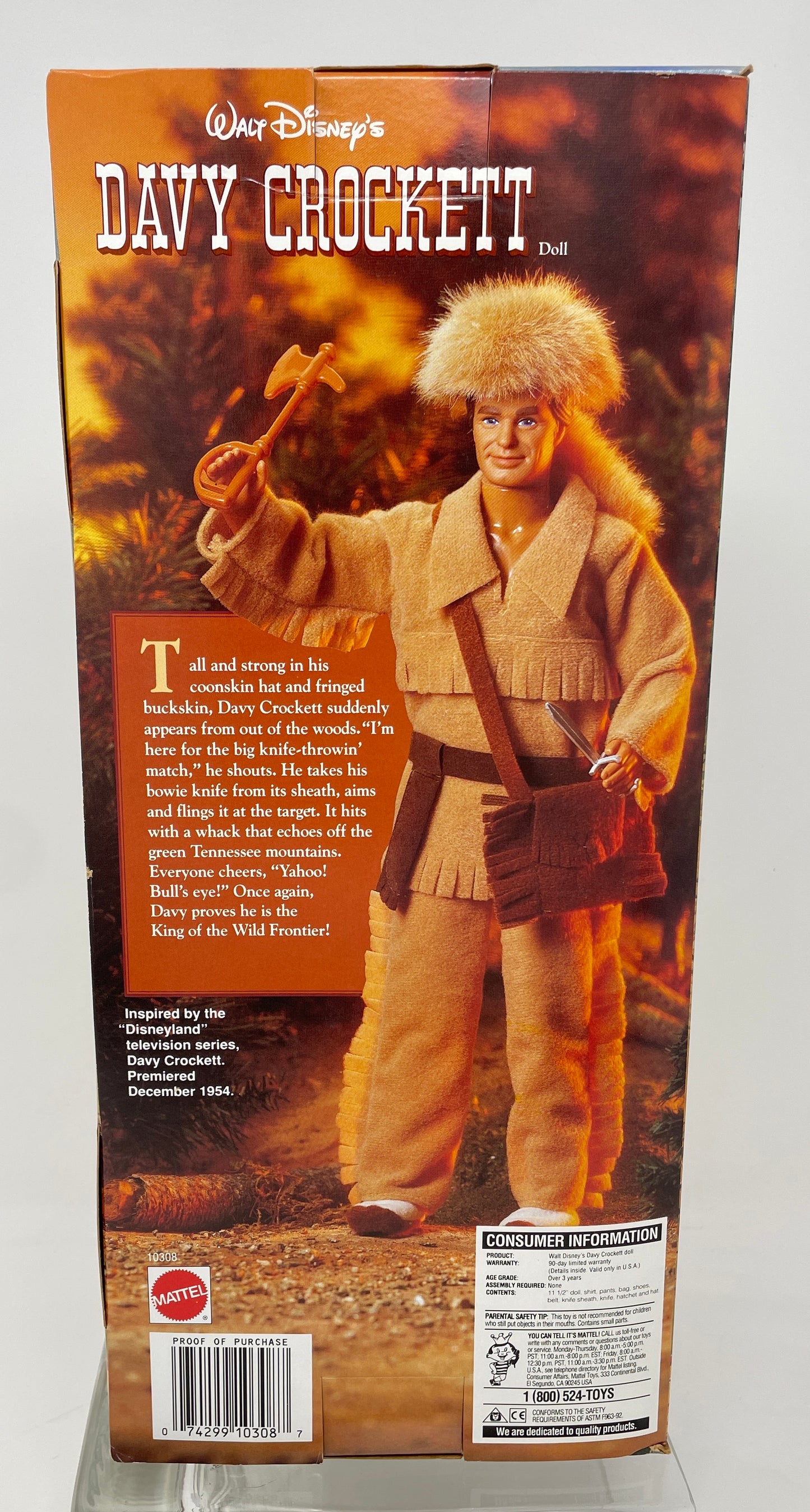 DAVY CROCKETT - DISNEY EXCLUSIVE - #10308 - MATTEL 1993
