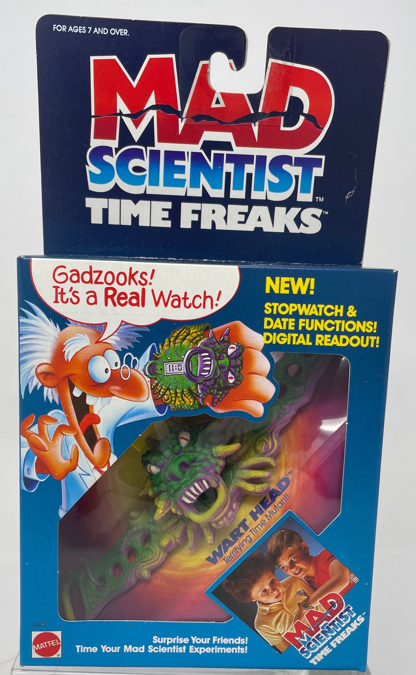 MAD SCIENTIST - TIME FREAKS - WART HEAD - #4409 - MATTEL 1987