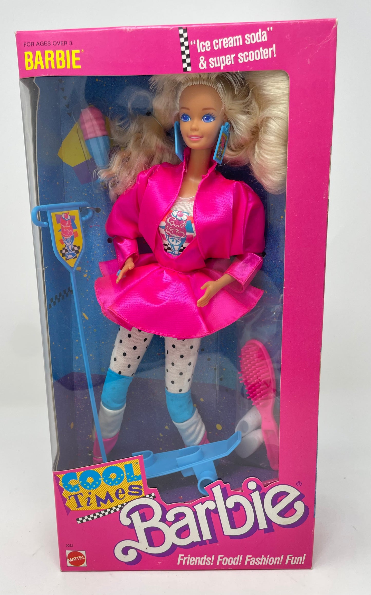 COOL TIMES BARBIE - BLONDE - #3022 - MATTEL 1988