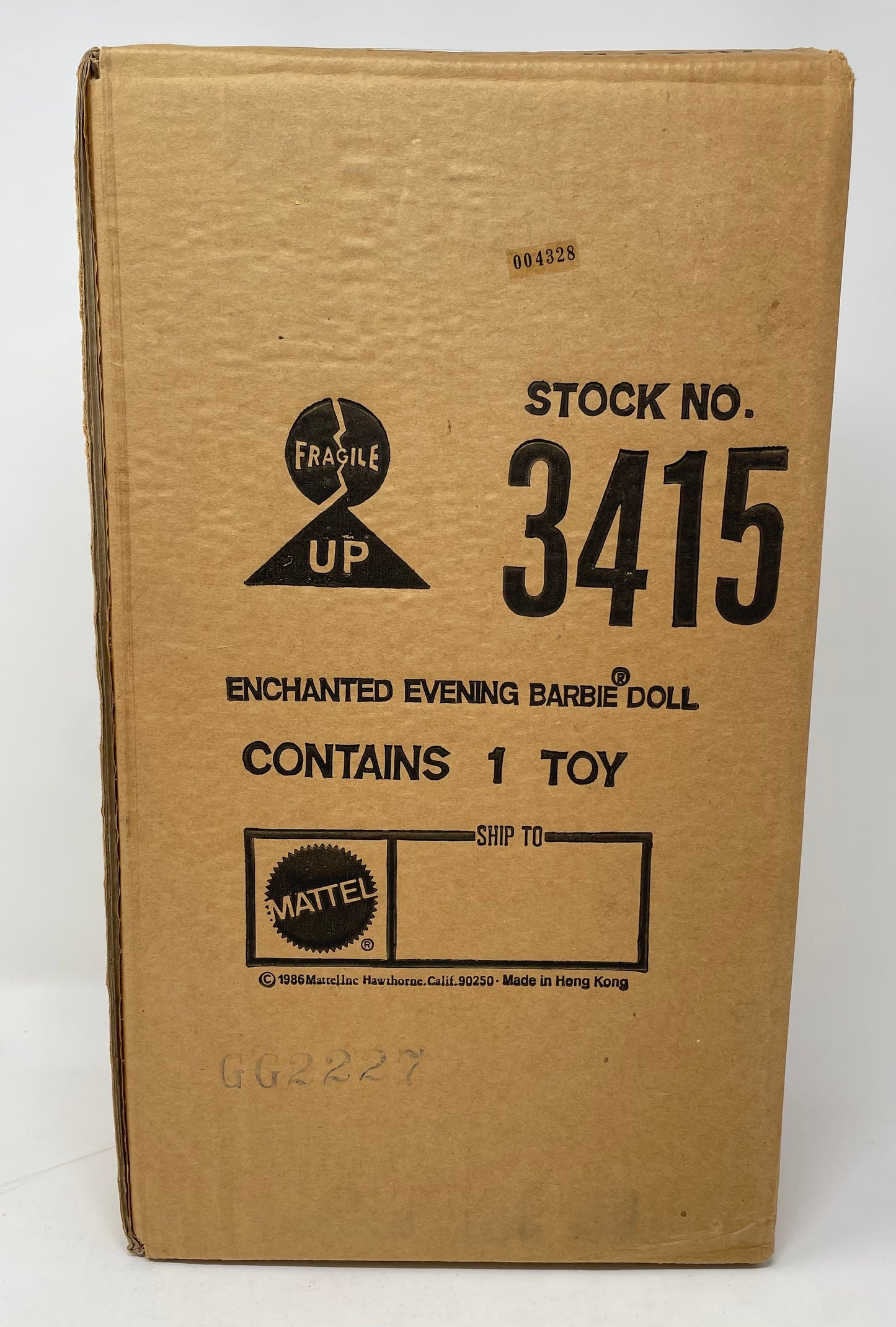 ENCHANTED EVENING PORCELAIN BARBIE - LIMITED EDITION #3415 - MATTEL 1987 (2 of 2)