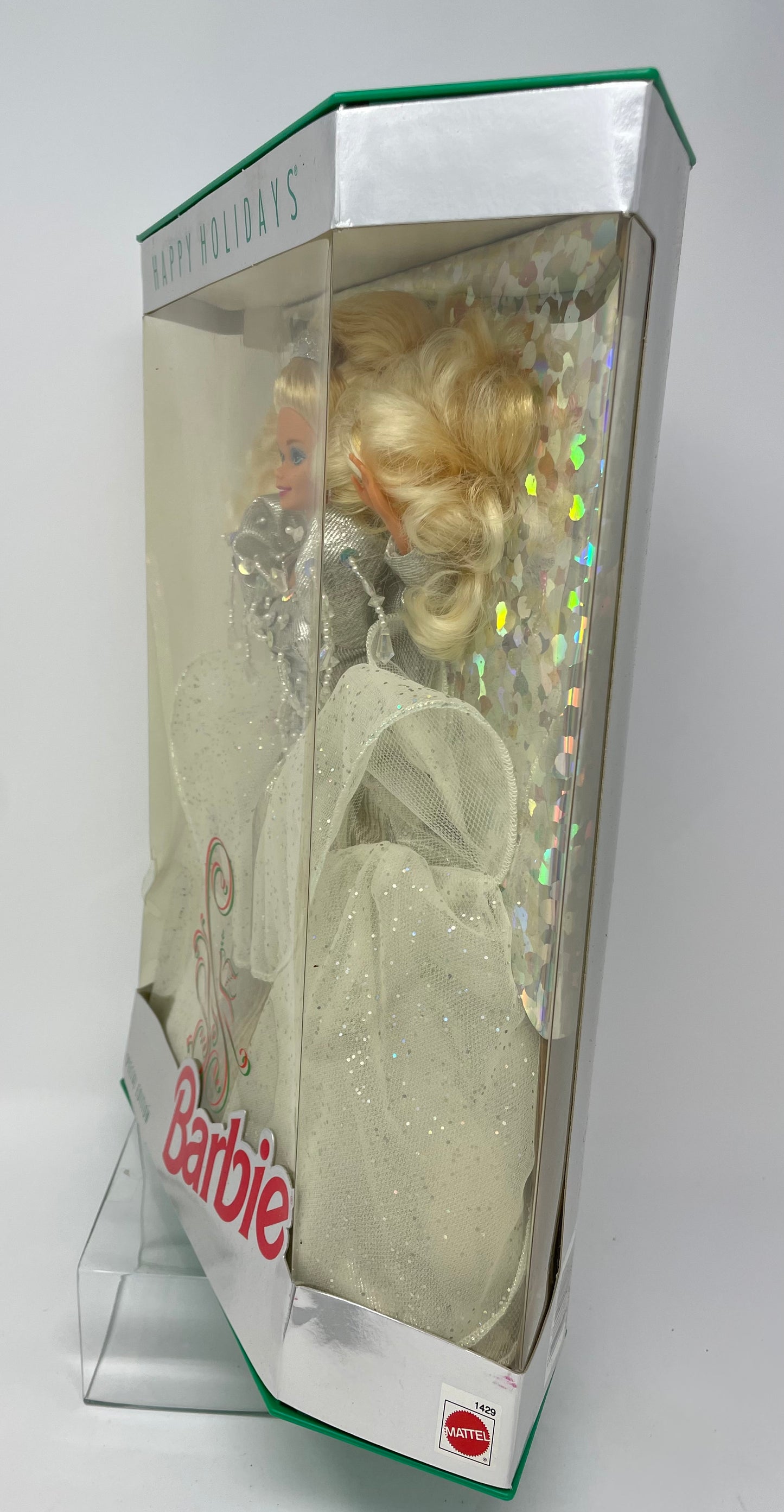 1992 HAPPY HOLIDAYS BARBIE - SPECIAL EDITION - #1429 - MATTEL - *PLUS BONUS 1996 HALLMARK HOLIDAY ORNAMENT