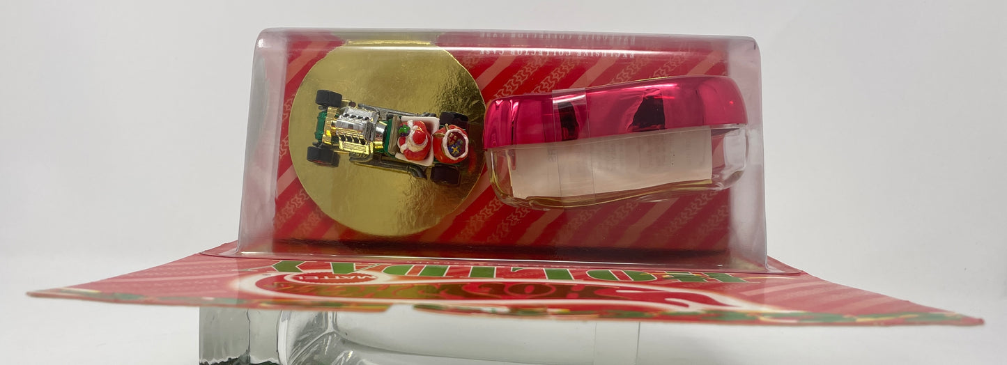 HOT WHEELS HOLIDAY GREEN T-BUCKET - RED LOGO CASE - PREMIERE 1995 SERIES - NUMBERED SPECIAL COLLECTOR EDITION - MATTEL