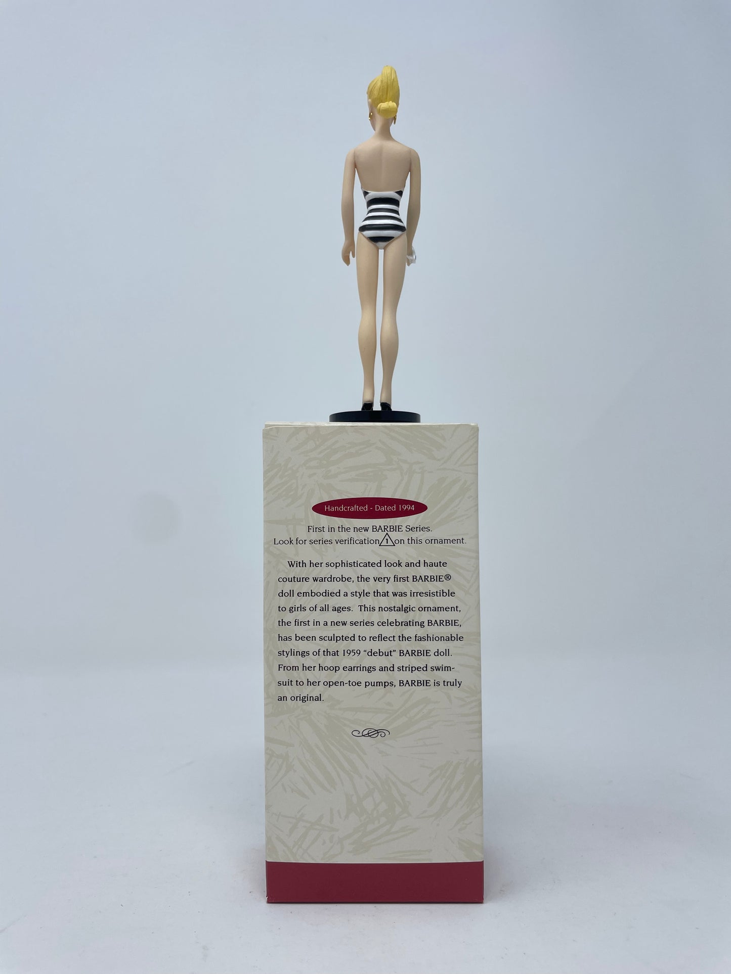 35TH ANNIVERSARY BARBIE FESTIVAL DOLL - REDHEAD DOLL - STOCK NO. 850 - MATTEL 1994 *PLUS BONUS MATCHING 1994 HALLMARK COLLECTOR’S SERIES ORNAMENT*