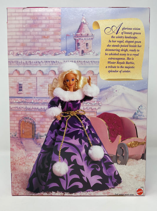 1993 WINTER ROYALE BARBIE - LIMITED EDITION - #10658 - MATTEL *PLUS BONUS 1999 HALLMARK HOLIDAY ORNAMENT