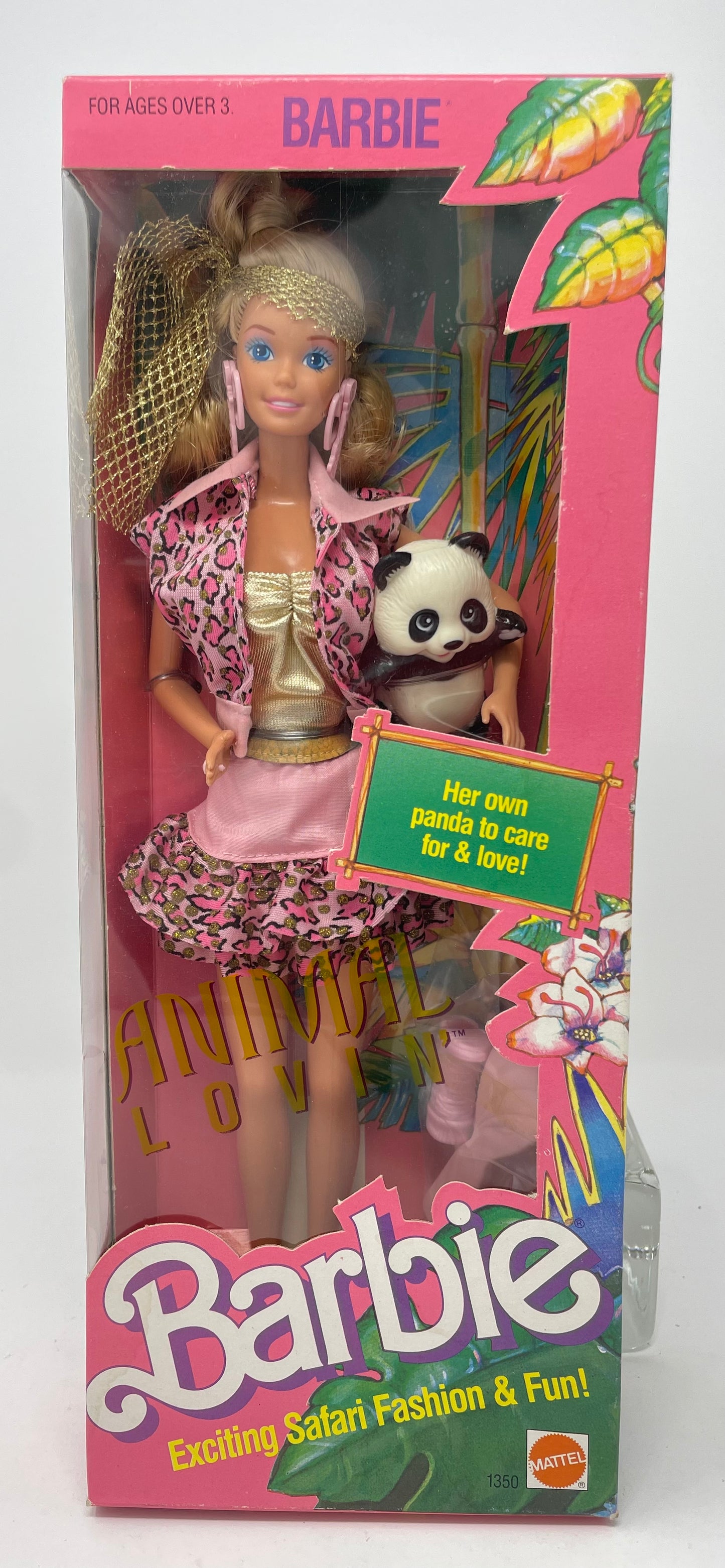 ANIMAL LOVIN' BARBIE - BLONDE - #1350 - MATTEL 1988