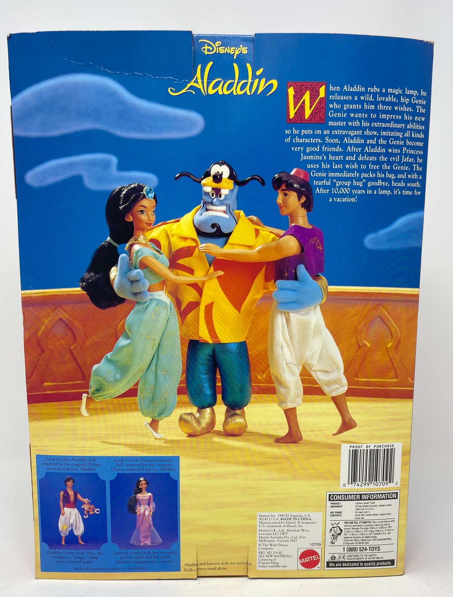 FASHION GENIE - DISNEY’S ALADDIN - #10709 - MATTEL 1993