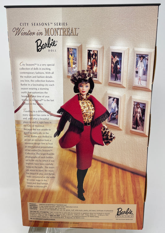 WINTER IN MONTREAL BARBIE - 1999 WINTER COLLECTION - CITY SEASONS SERIES - #22258 -MATTEL 1999 (2 OF 2)