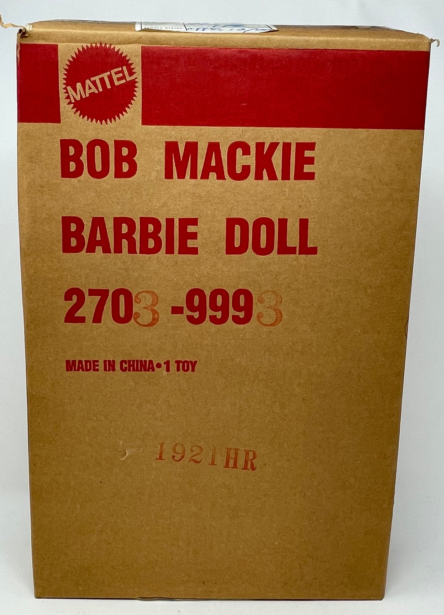 BOB MACKIE BARBIE DOLL - #2703 - MATTEL 1991