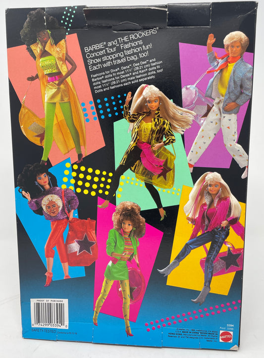 BARBIE AND THE ROCKERS - CONCERT TOUR FASHIONS - #3394 - MATTEL 1986