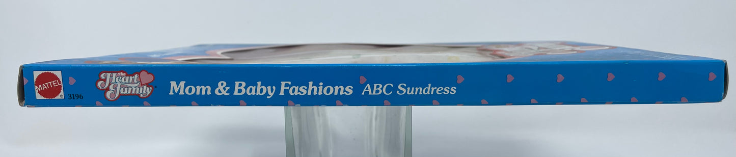 MOM & BABY FASHIONS - ABC SUNDRESS - THE HEART FAMILY - #3196 - MATTEL 1986