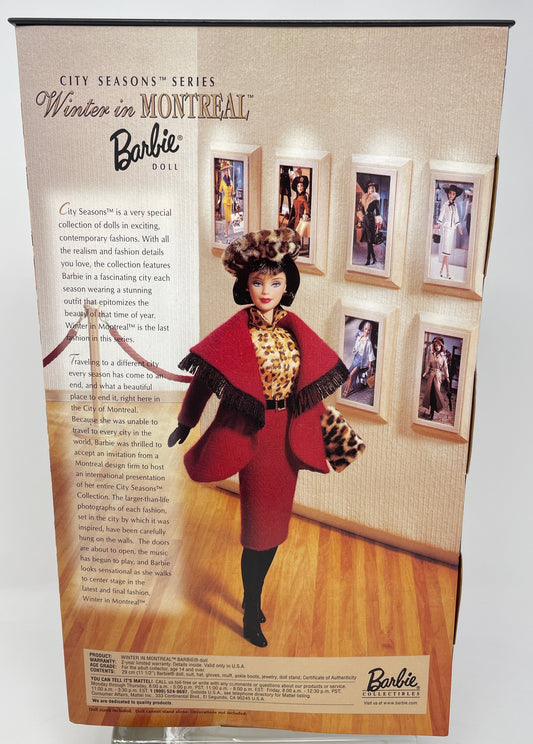 WINTER IN MONTREAL BARBIE - 1999 WINTER COLLECTION - CITY SEASONS SERIES - #22258 -MATTEL 1999 (1 OF 2)