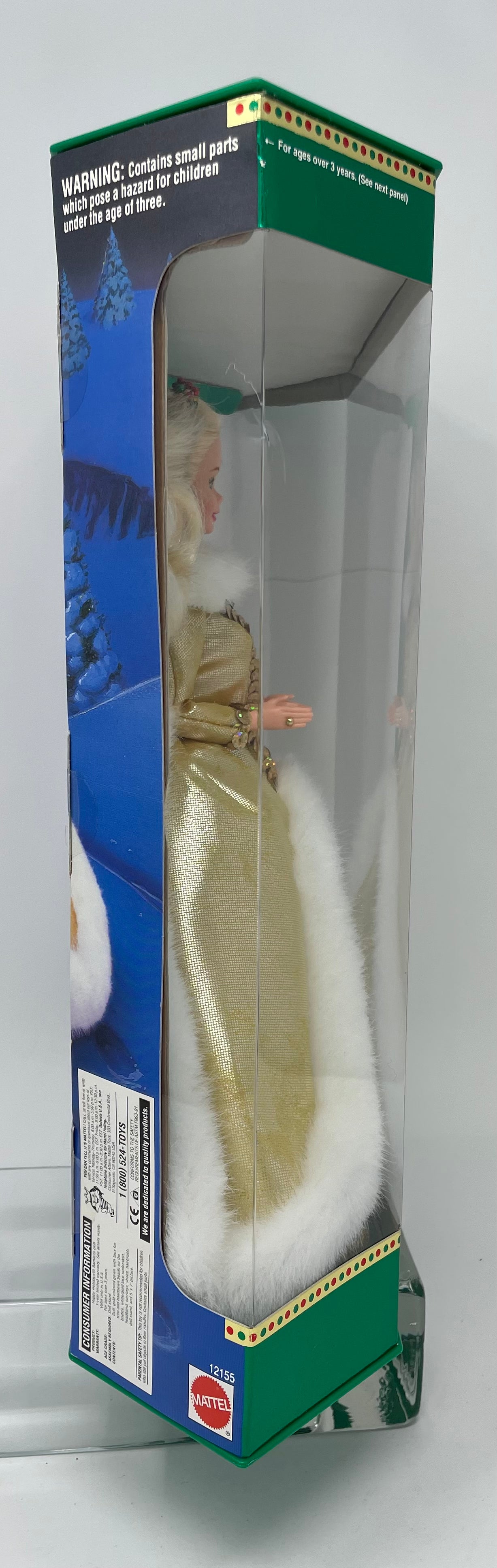 1994 HAPPY HOLIDAYS BARBIE - SPECIAL EDITION - #12155 - MATTEL - *PLUS BONUS 1994 HALLMARK HOLIDAY ORNAMENT