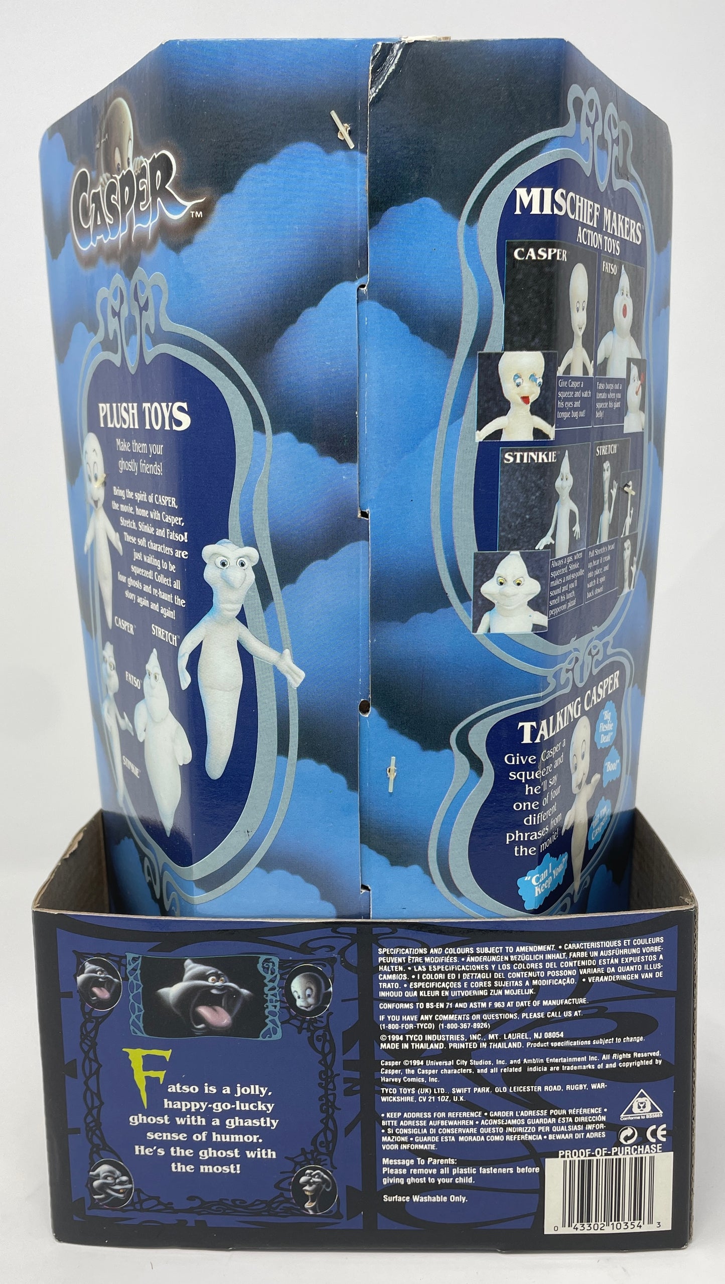 FATSO PLUSH - CASPER THE MOVIE - #10354 - TYCO 1994