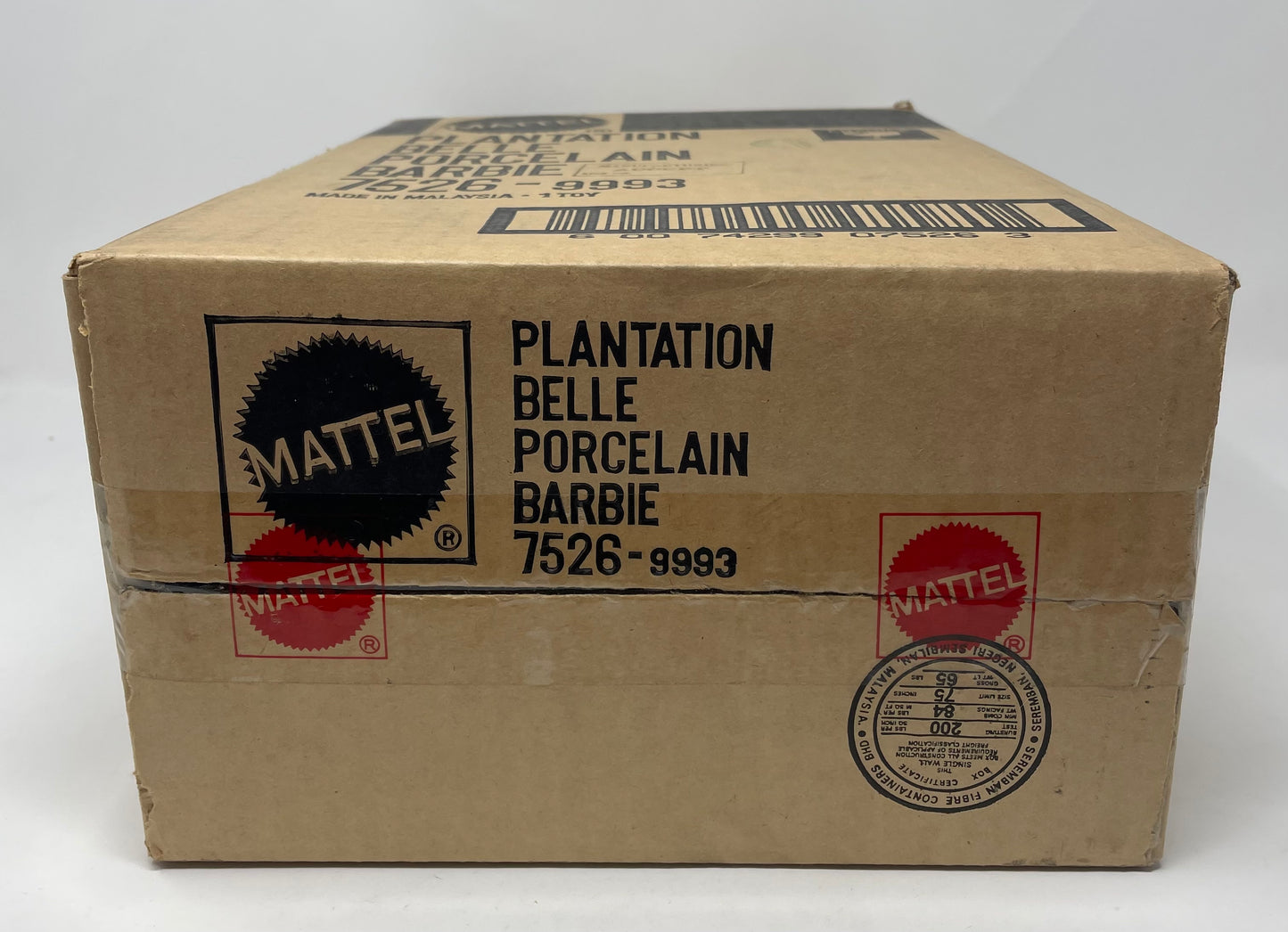 PLANTATION BELLE PORCELAIN BARBIE - #7526 - MATTEL 1991