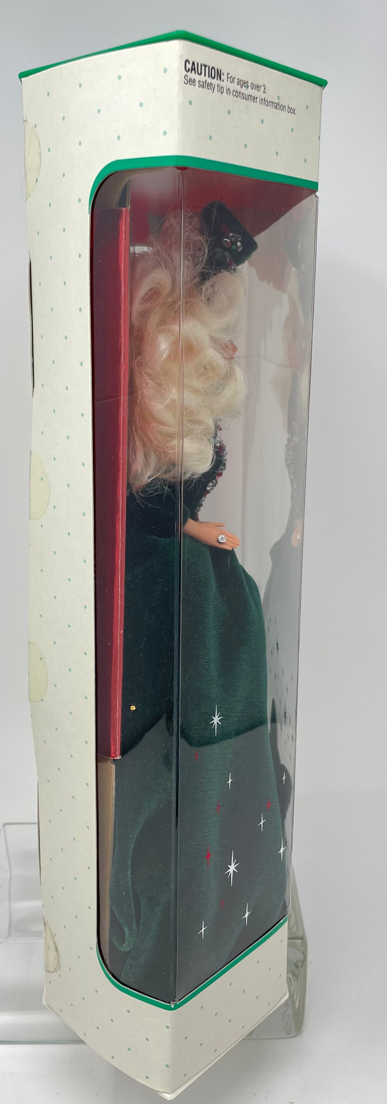 1991 HAPPY HOLIDAYS BARBIE - SPECIAL EDITION - #1871 - MATTEL - *PLUS BONUS 1995 HALLMARK HOLIDAY ORNAMENT