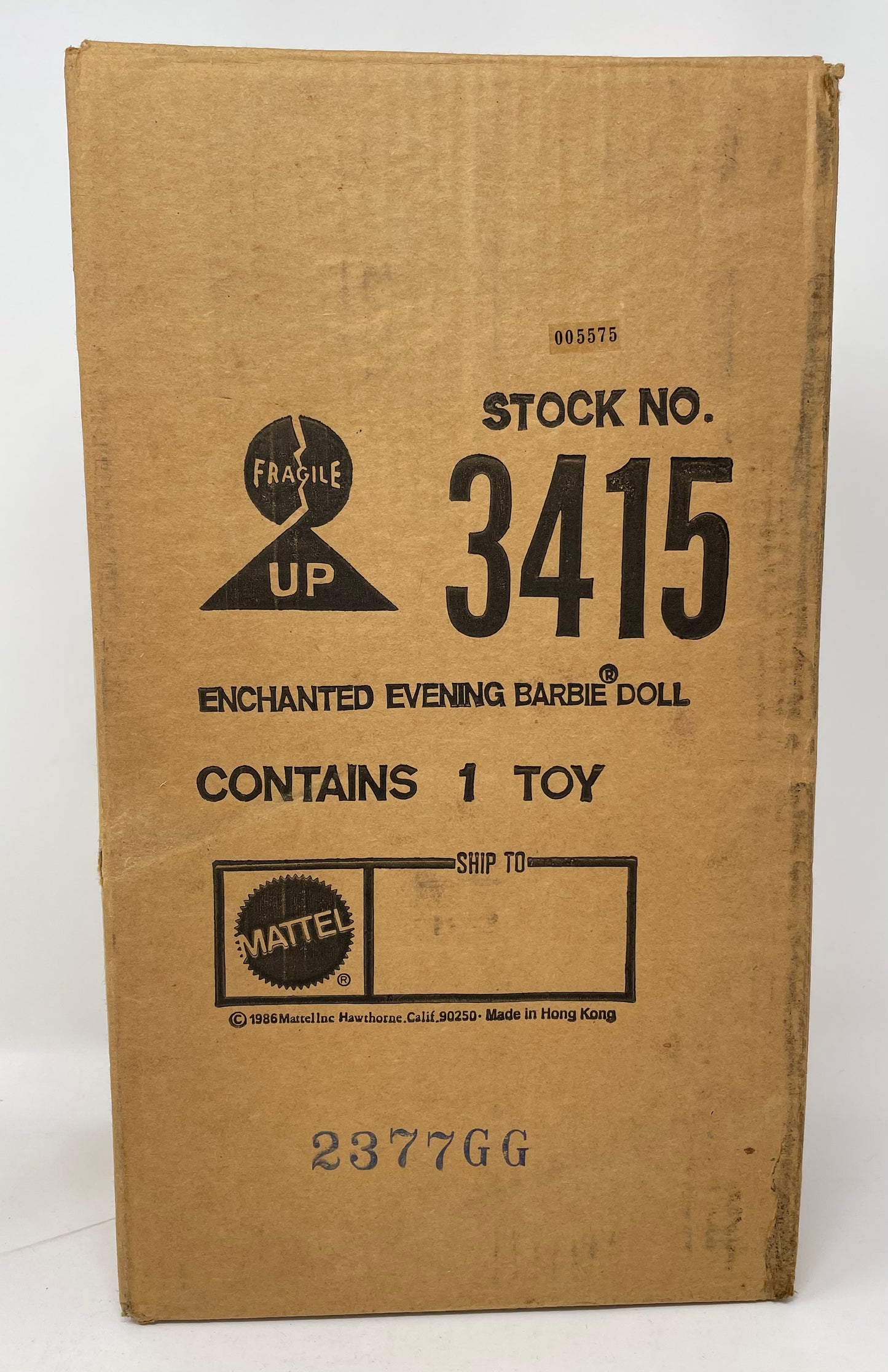 ENCHANTED EVENING PORCELAIN BARBIE - LIMITED EDITION #3415 - MATTEL 1987 (1 of 2)