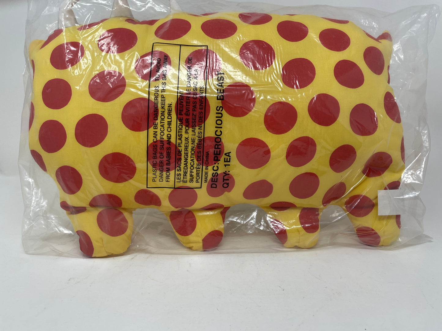 The Ferocious Beast Pillow By Paraskevas - 1997 - Extremely Rare