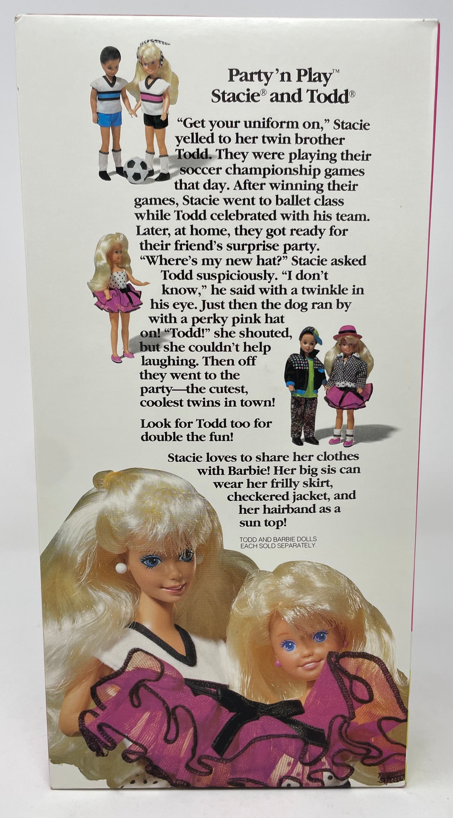 LITTLEST SISTER OF BARBIE - PARTY 'N PLAY STACIE - #4311 - BLONDE - MATTEL 1992
