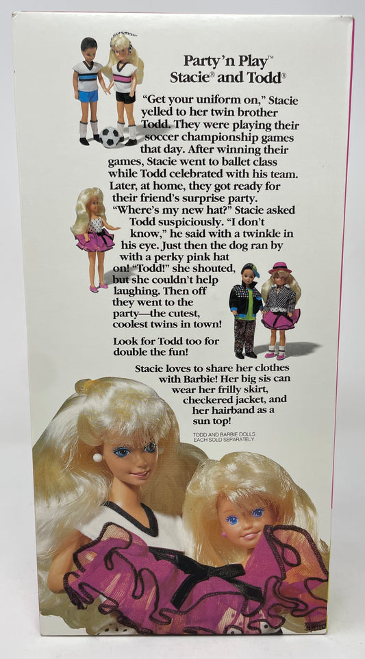 LITTLEST SISTER OF BARBIE - PARTY 'N PLAY STACIE - #4311 - BLONDE - MATTEL 1992