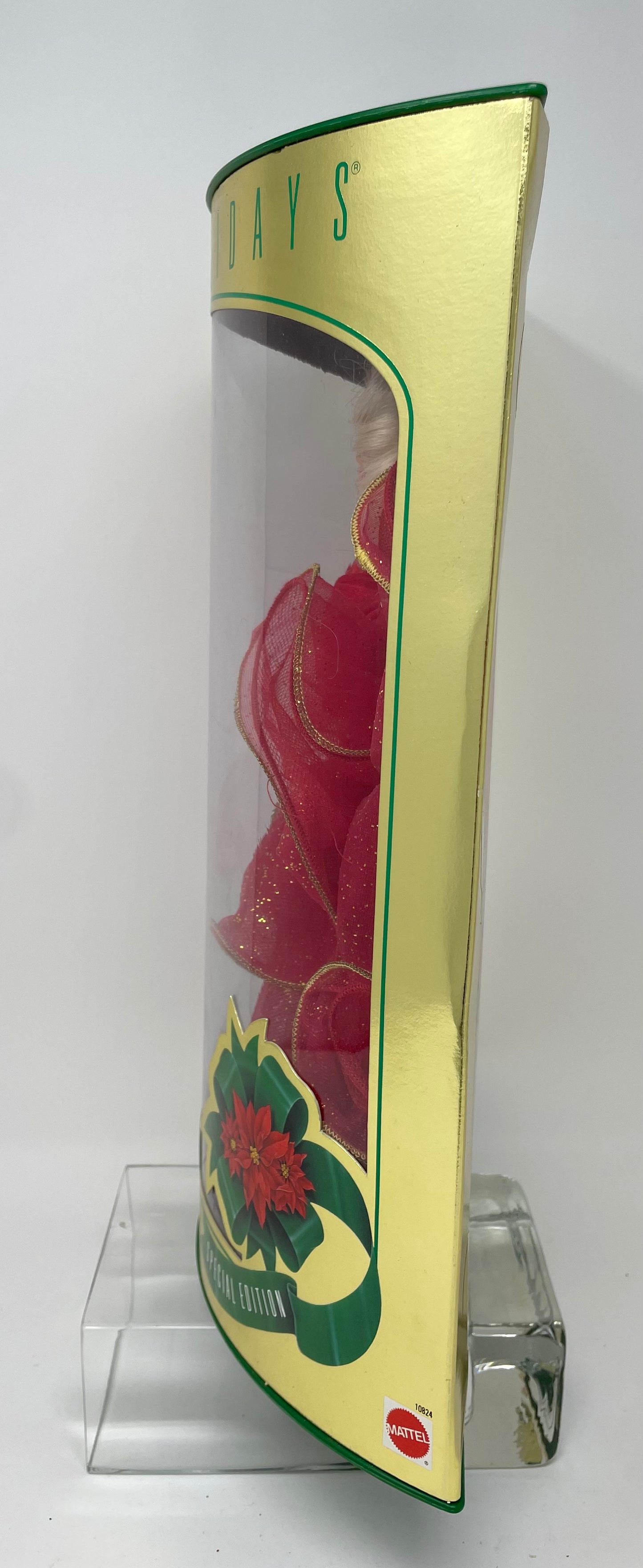 1993 HAPPY HOLIDAYS BARBIE - SPECIAL EDITION - #10824 - MATTEL - *PLUS BONUS 1998 HALLMARK HOLIDAY ORNAMENT