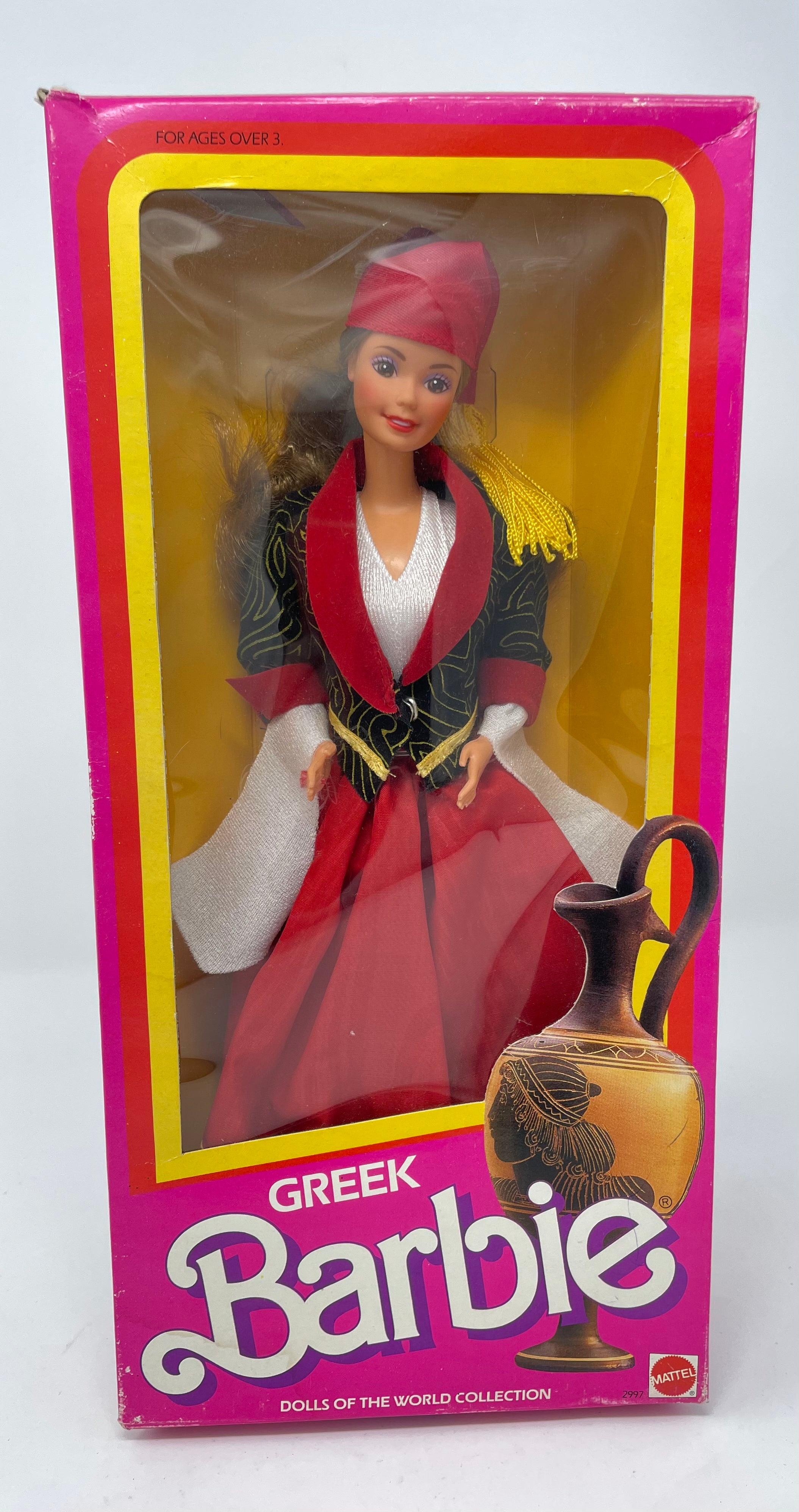 GREEK BARBIE DOLLS OF THE WORLD COLLECTION #2997 MATTEL 1985