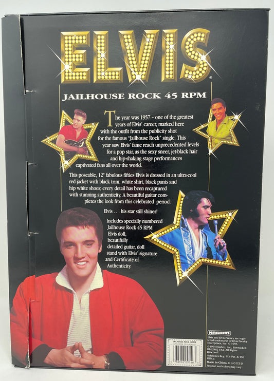 ELVIS - THE SUN NEVER SETS ON A LEGEND - JAILHOUSE ROCK 45 RPM - COMMEMORATIVE COLLECTION - HASBRO 1993