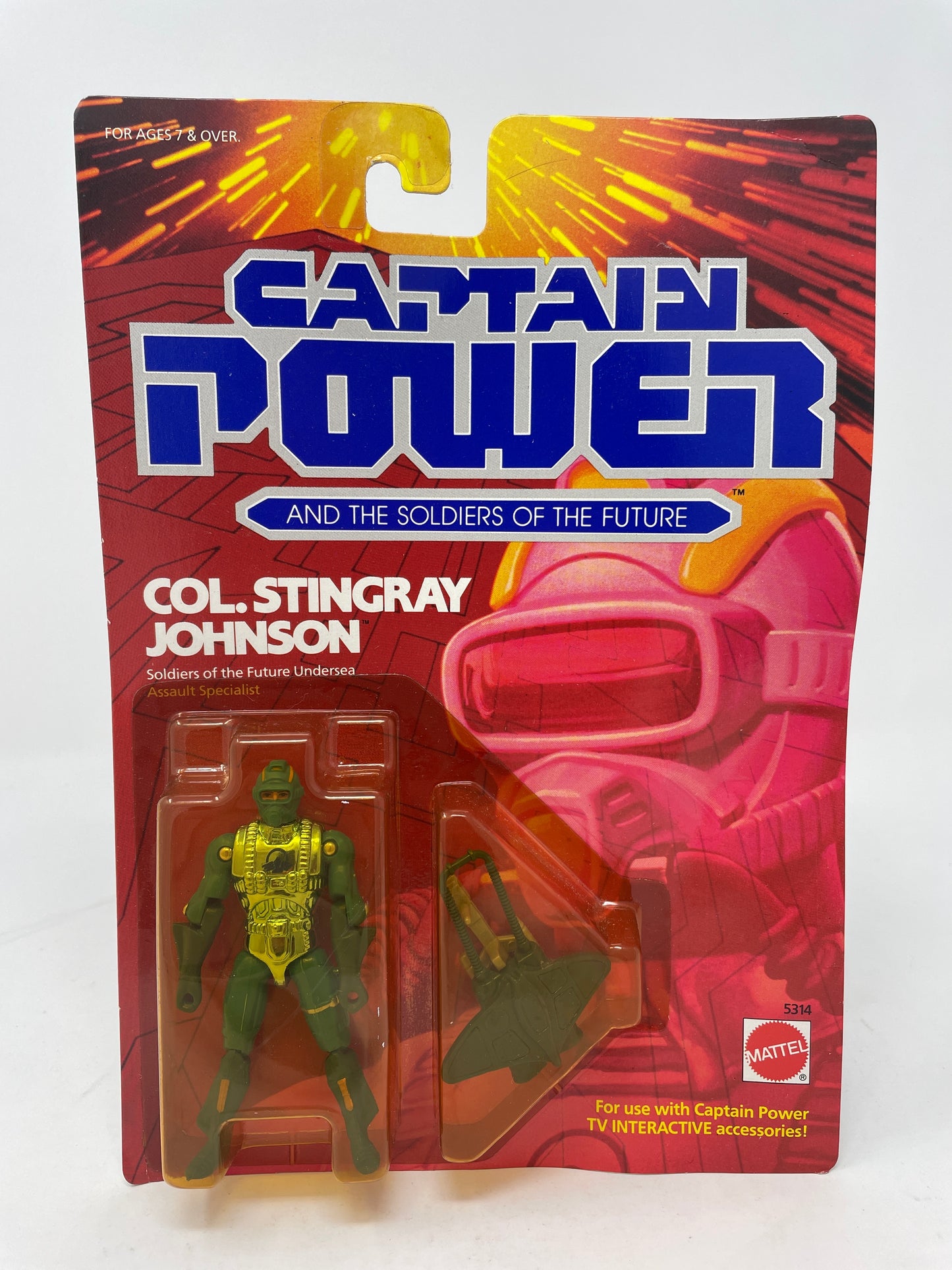 COL. STINGRAY JOHNSON - CAPTAIN POWER - #3908 - MATTEL 1987