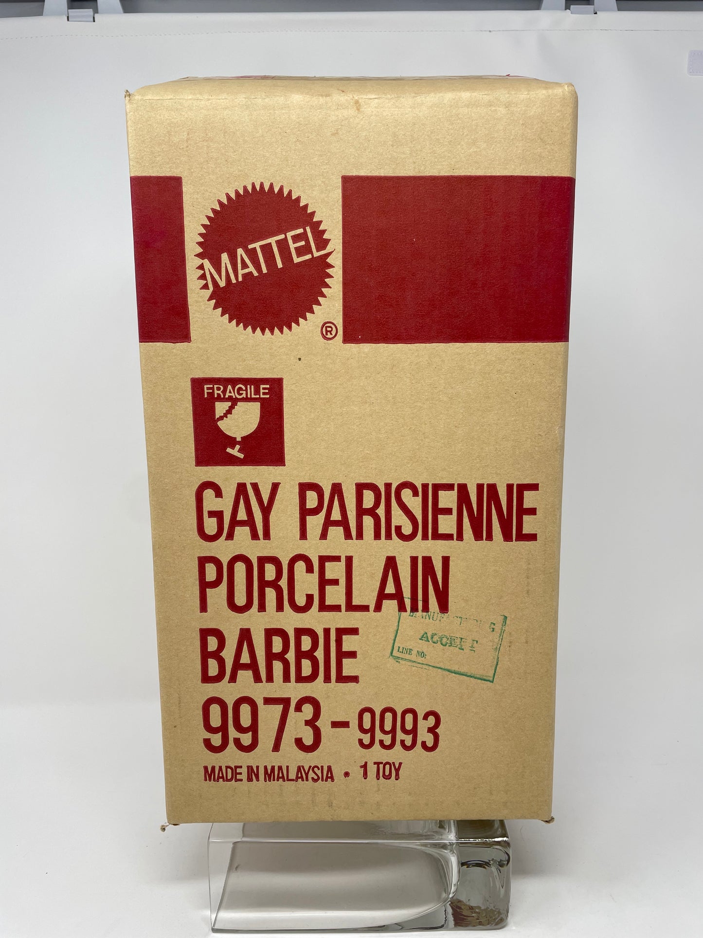 GAY PARISIENNE PORCELAIN BARBIE - #9973 - MATTEL 1991