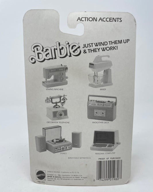 BARBIE ACTION ACCENTS DECORATOR TELEPHONE #1980 - MATTEL 1986