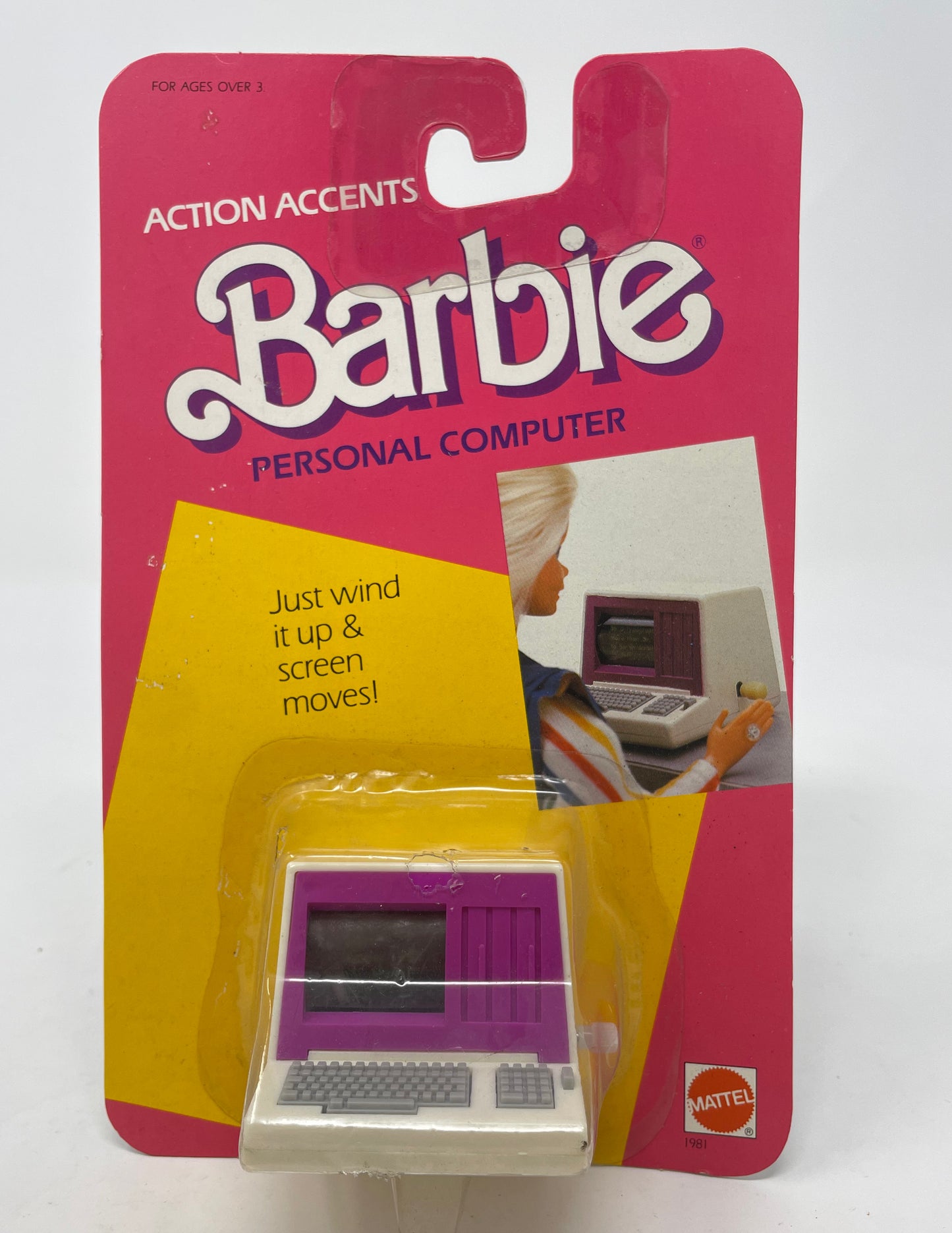 BARBIE ACTION ACCENTS PERSONAL COMPUTER #1981 - MATTEL 1986