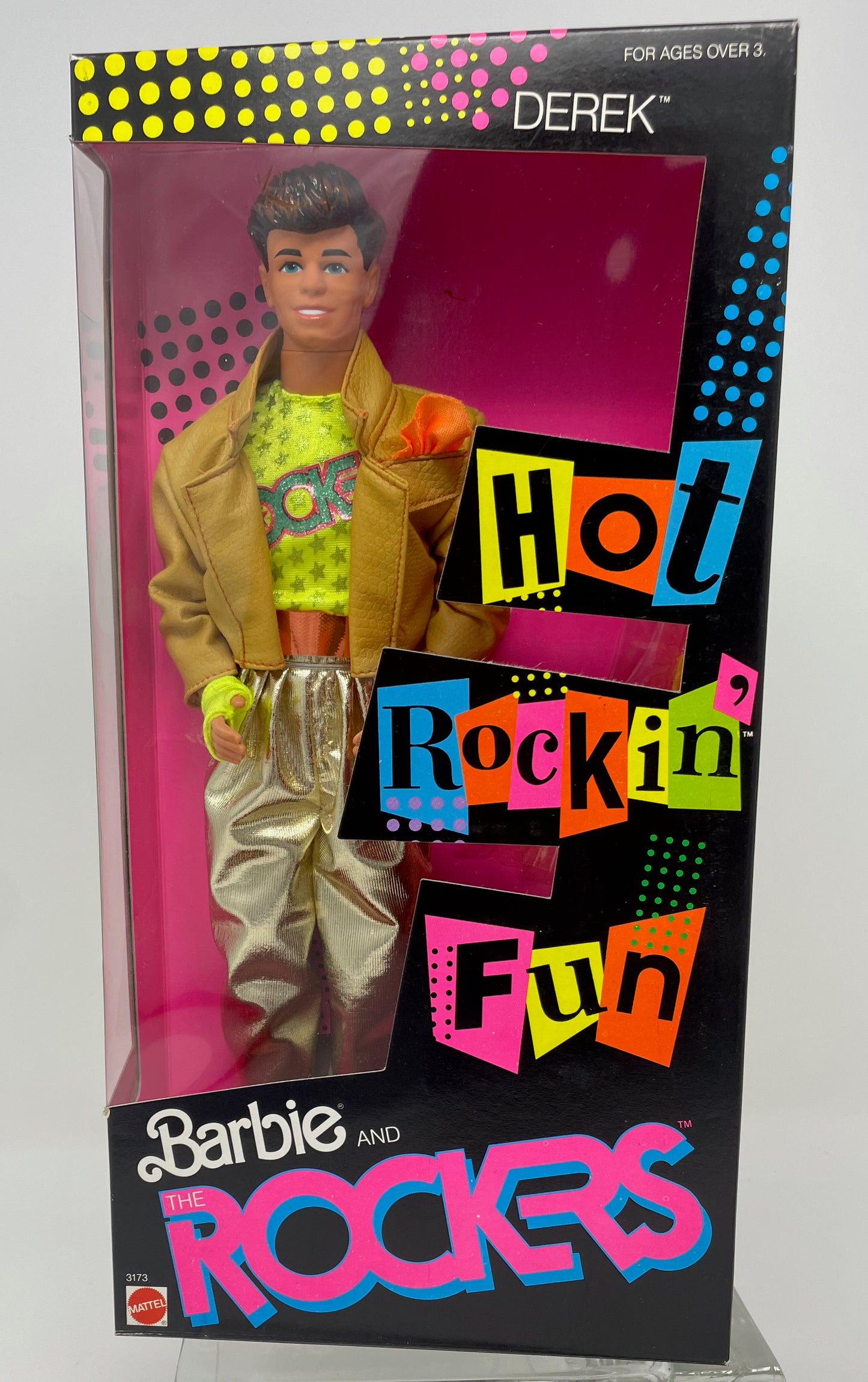 BARBIE AND THE ROCKERS - DEREK - HOT ROCKIN' FUN #3173- MATTEL 1986
