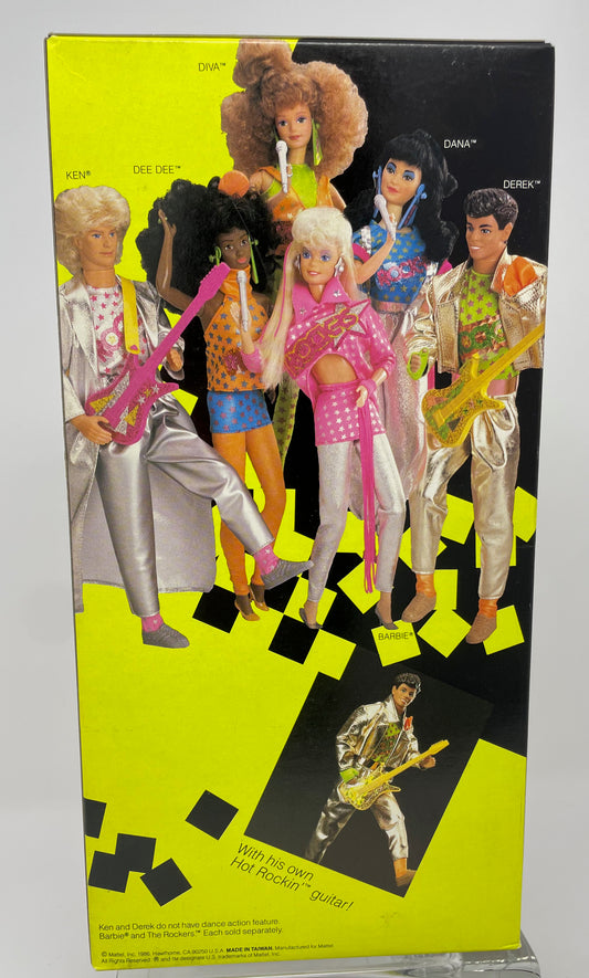 BARBIE AND THE ROCKERS - DEREK - HOT ROCKIN' FUN #3173- MATTEL 1986