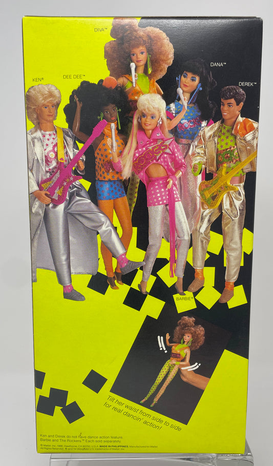 BARBIE AND THE ROCKERS - DIVA - REAL DANCING ACTION #3159 - MATTEL 1986