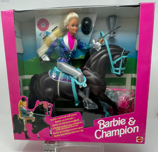 BARBIE & CHAMPION #13181 - MADE IN ITALY - MATTEL 1994