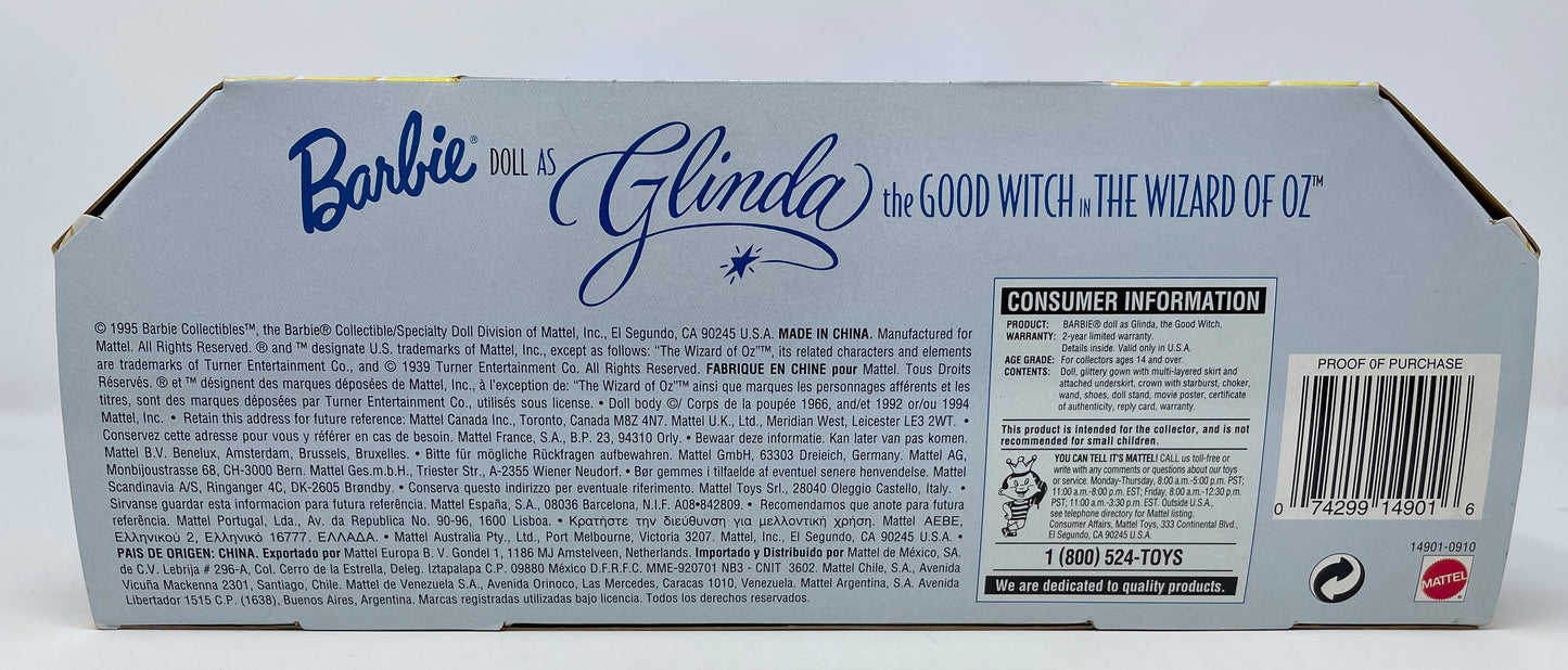 BARBIE AS GLINDA THE GOOD WITCH - IN THE WIZARD OF OZ -#14901 - MATTEL 1995