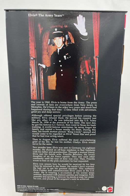 ELVIS THE ARMY YEARS - THE ELVIS PRESLEY COLLECTION - #21912 - MATTEL 1999