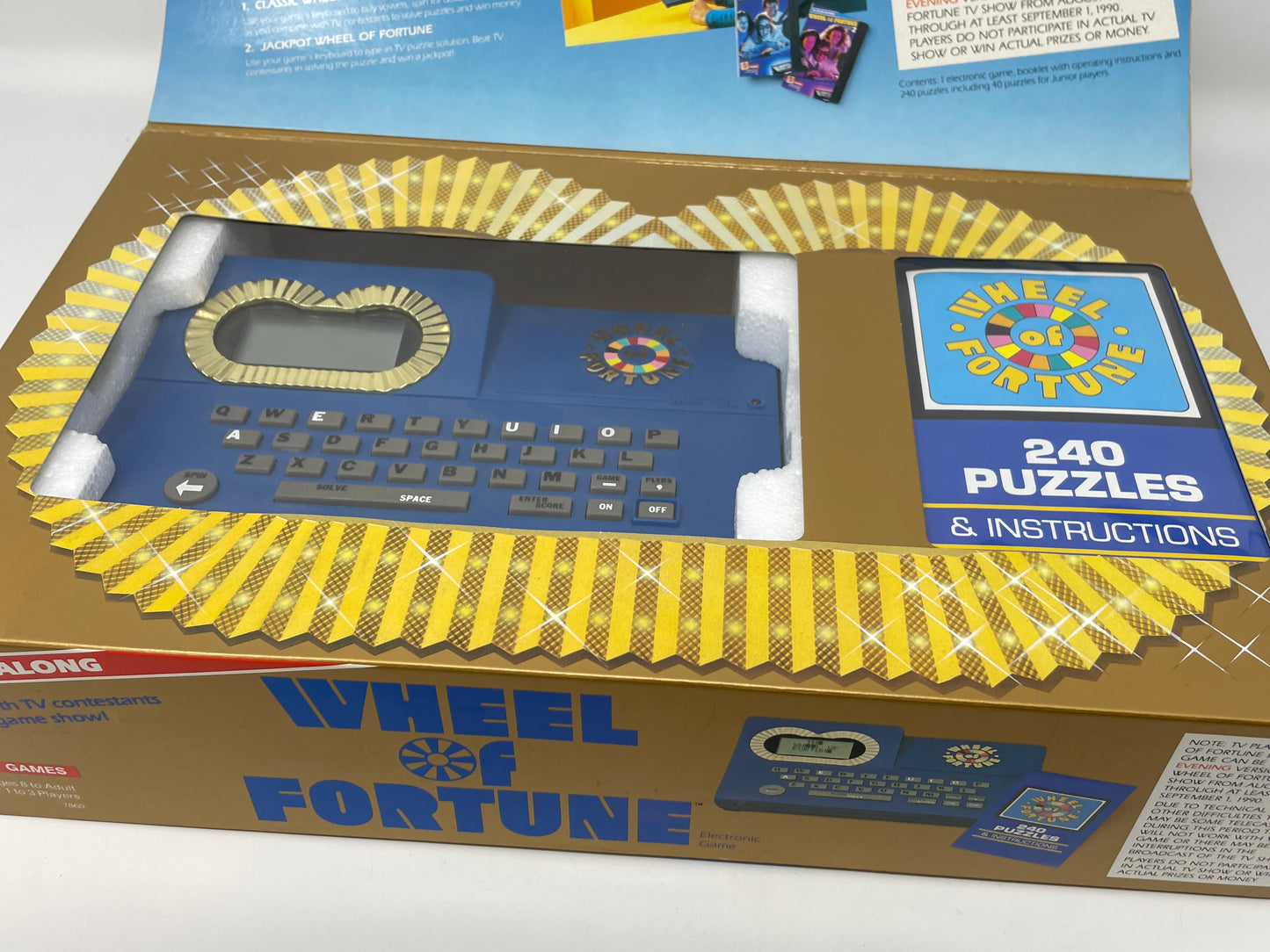 TV PLAY-ALONG WHEEL OF FORTUNE - ELECTRONIC GAME - #7860 - MATTEL GAMES 1988