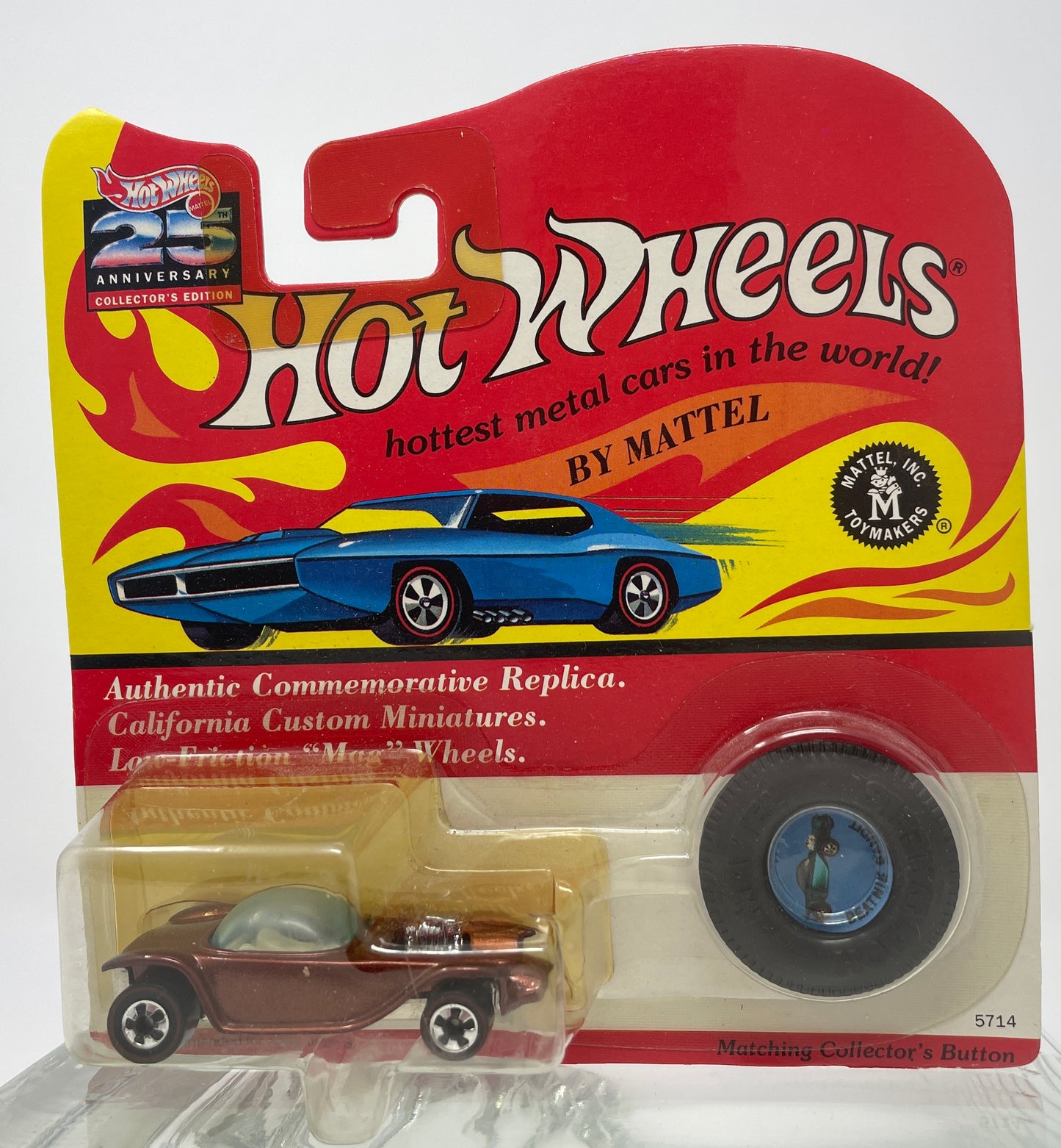 HOT WHEELS BEATNIK BANDIT - 25th ANNIVERSARY VINTAGE COLLECTION - #5714 - MATTEL 1993
